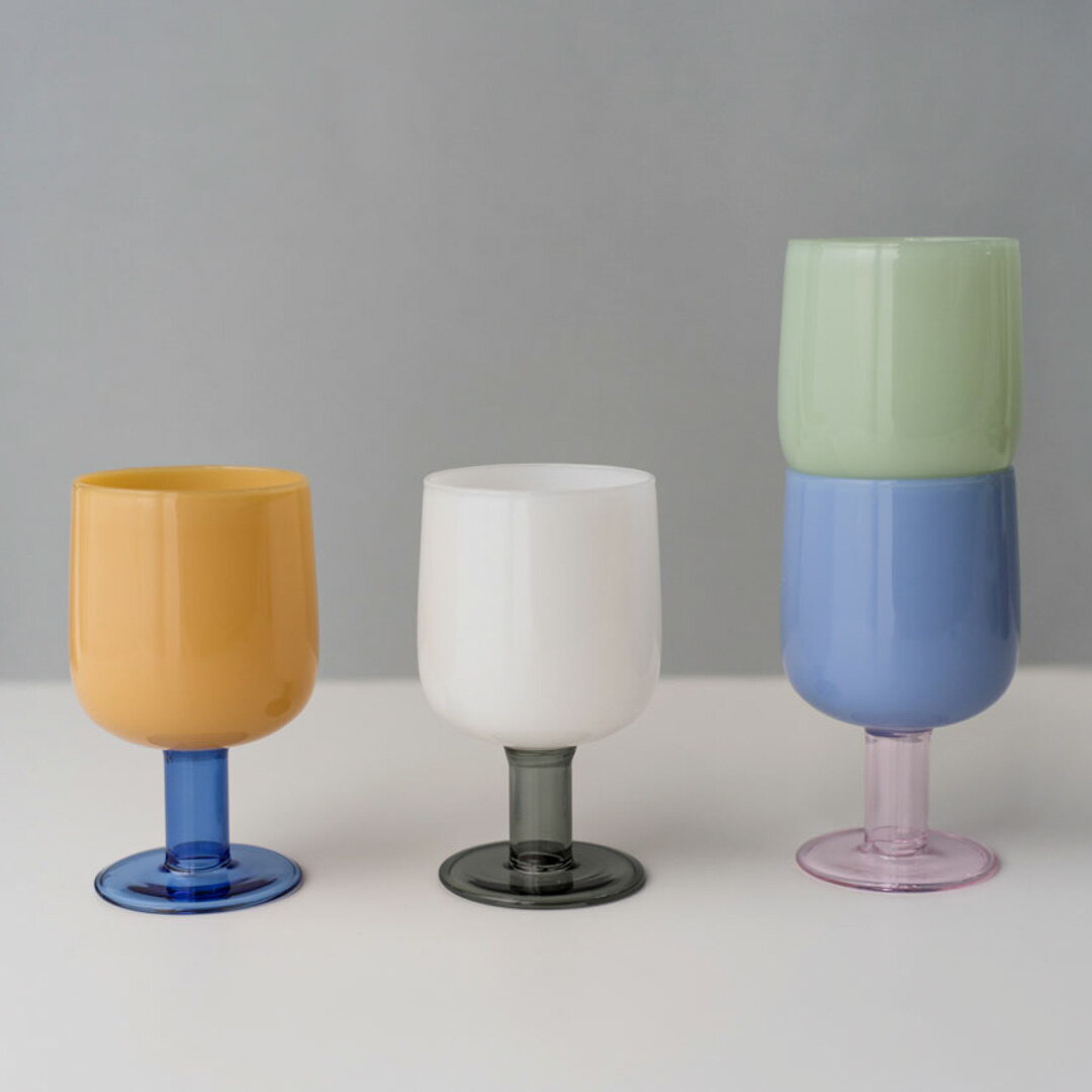 amabro アマブロ TWO TONE WINE GLASS ツートーン ワイングラス バイカラー カップ コップ グラス おし..