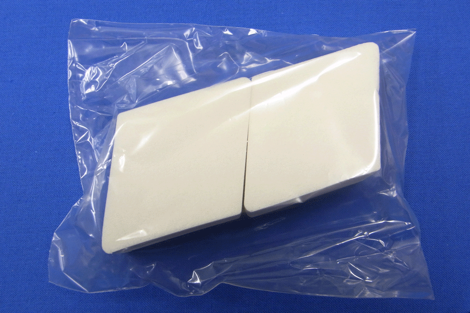 【数量限定】スポンジ(ダイヤ型)2個入73mmX52mm厚み25mmカラー:白