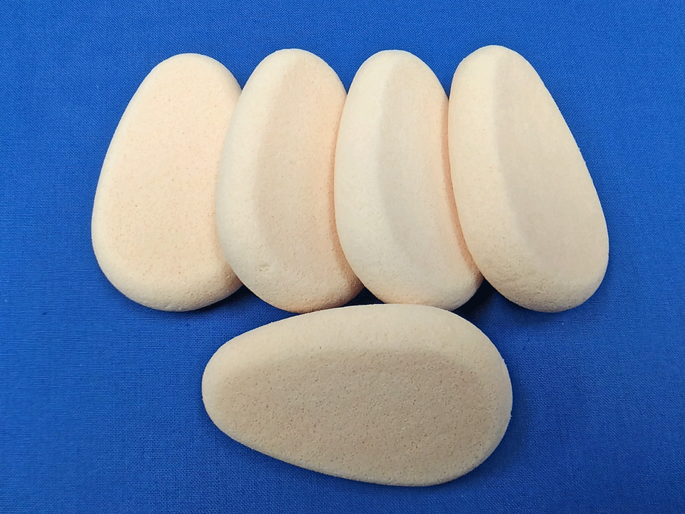【日本製・激レア・数量限定】PVAスポンジ5個(ドライ)材質:PVA カラー:薄ピンク(ドライ時のサイズ)約74mm X 46mm X 厚み15mm (F-6...