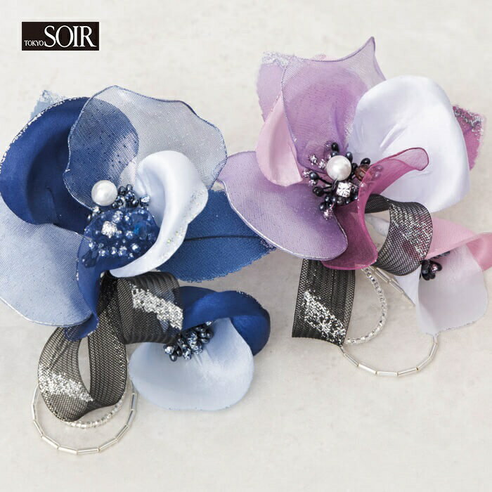 コサージュ 東京ソワール カラーフォーマル ブローチ お花 シンプル レディース 女性用 スーツ アクセサリー コーディネート プレゼント ギフト 卒業式 入学...