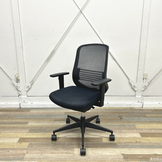 コクヨ オフィスチェア シロッコ ハイバック メッシュバック 可動肘 ランバーサポート ブラック CRS-G2..