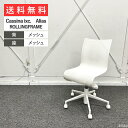 Cassina ixc. Alias オフィスチェア ROLLINGFRAME アームレスチェア メッシュバック ホワイトフレーム キャスター付き W630 ホワイト おしゃれ 椅子 国内ブランド シンプル ミーティングチェア 会議椅子 回転いす リモートワーク 送料無料