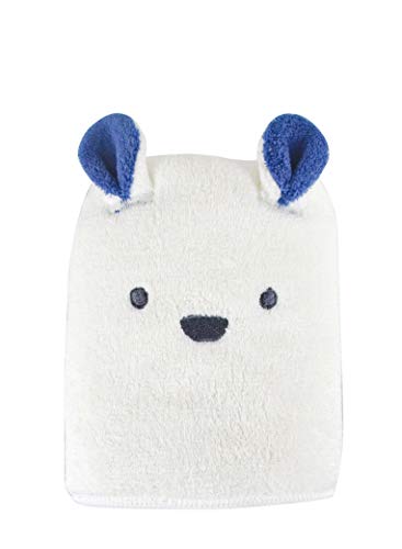 carari(カラリ) ヘアドライタオル 吸水力[3倍]のマイクロファイバー しろくま 繊維の隙間に素早く吸水 ..