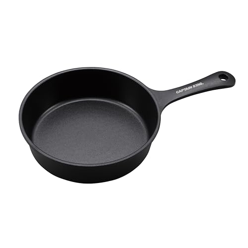 キャプテンスタッグ(CAPTAIN STAG) キッチン用品 フライパン アルミ 深型スキレット 18cm IH対応 オール熱源対応 　送料無料