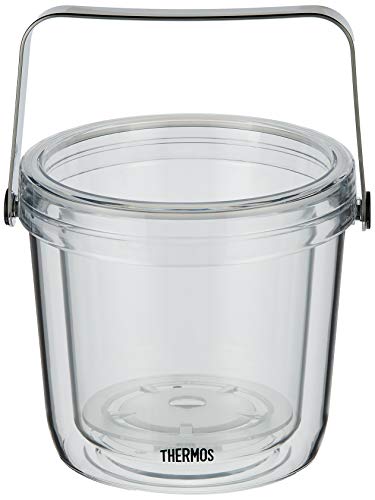 THERMOS(サーモス) 二重アイスペール クリアー TPE-1300 本体:飽和ポリエステル樹脂 ハンドル:ステンレス鋼 中国 PAIBZ0