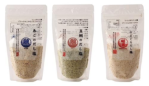 はぎの食品 だし塩 3種セット(真鯛、のどぐろ、あごだし) 　送料無料