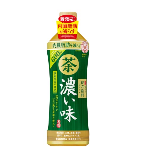 サントリー 機能性表示食品 伊右衛門 濃い味 600ml×24本 　送料無料