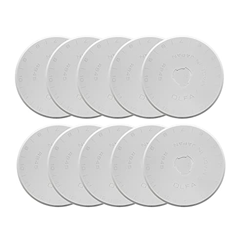 オルファ(OLFA) 円形刃 45ミリ 替刃 10枚入 RB45-10 ロータリー カッター 　送料無料