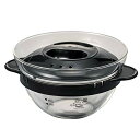 HARIO(ハリオ) ガラスのレンジおかず鍋 電子レンジ用 ブラック 実用容量450ml 日本製 XOY-1-B 送料無料