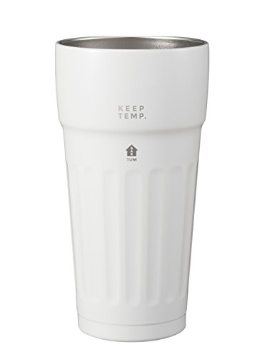 シービージャパン タンブラー ホワイト 460ml ステンレス製 ビールグラス 真空 断熱 TUM 　送料無料