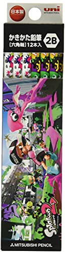 三菱鉛筆 鉛筆 スプラトゥーン2 STS2 2B 1ダース 紙箱 K56242B 送料無料