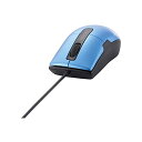 BUFFALO 有線BlueLEDマウス 静音/3ボタン/Sサイズ ブルー BSMBU26SSBL 送料無料(2)