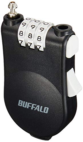 BUFFALO ワイヤー巻き取り式ダイヤルロック BSL10 　送料無料