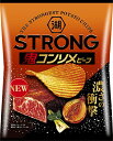 湖池屋　KOIKEYA　STRONG　ポテトチップス　鬼コンソメビーフ　55g?12袋 　送料無料