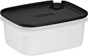 サーモス 保存容器 Myフードコンテナー 角型 600ml ブラック KC-SA600 BK 送料無料