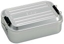 スケーター(Skater) ふわっと盛れる アルミ製 弁当箱 大容量 850ml 男性 シルバー AFT8B-A 送料無料(3)