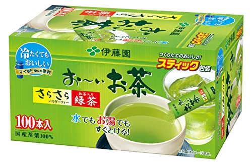 伊藤園 おーいお茶 抹茶入りさらさら緑茶 スティックタイプ 0.8g×100本 　送料無料