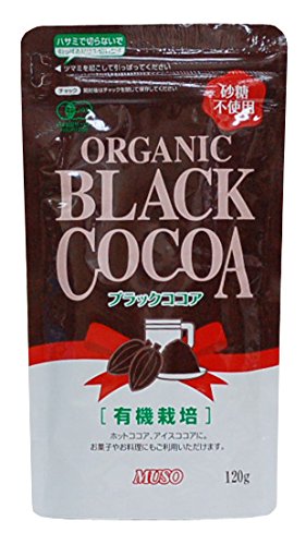 ムソー オーガニックブラックココア 120g 　送料無料