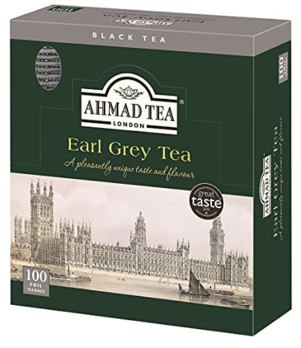 AHMAD TEA (アーマッドティー) アールグレイ ティーバッグ 100袋入り 英国ブランド 個包装 送料無料