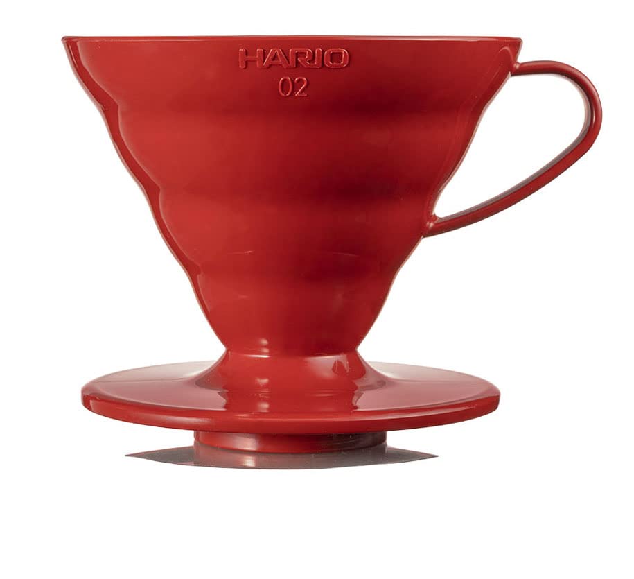 HARIO(ハリオ) V60 透過ドリッパー 02 レッド 1~4杯用 コーヒー ハンドドリップ 日本製 VDR-02-R 　送料無料