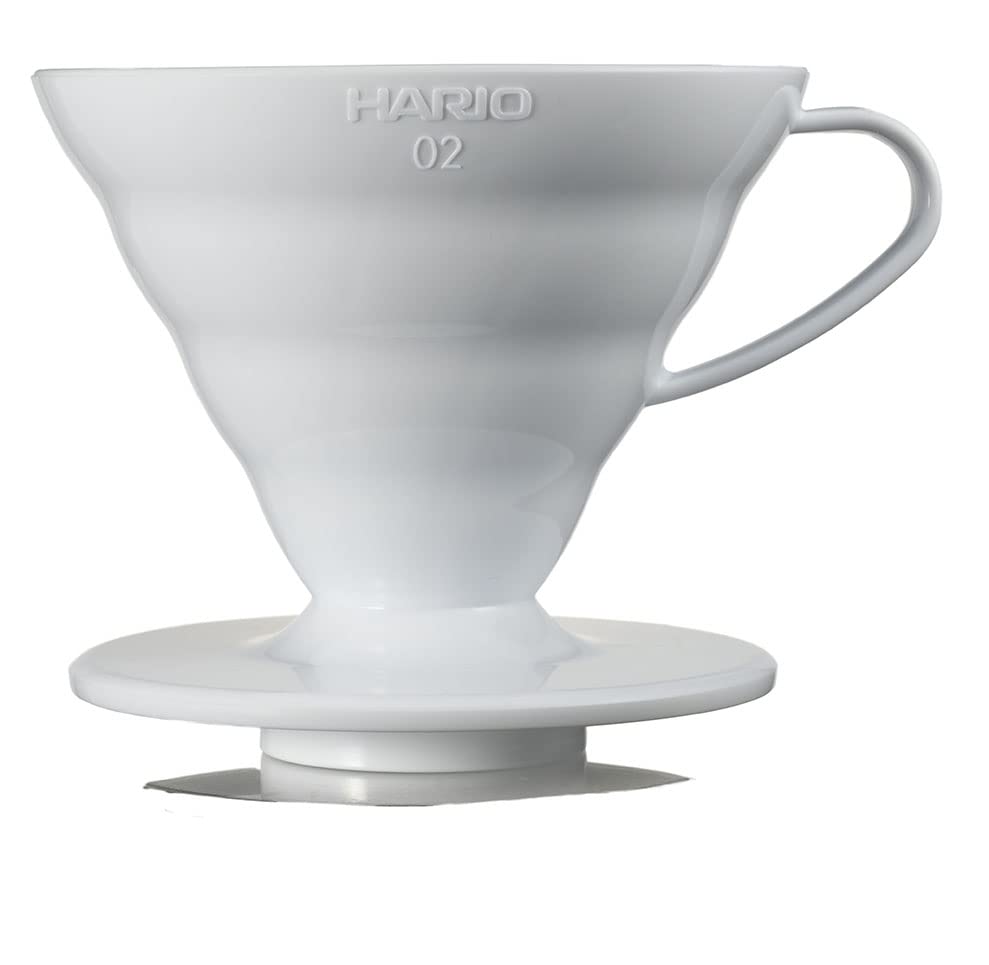 HARIO(ハリオ) V60 透過ドリッパー 02 ホワイト 1~4杯用 コーヒー ハンドドリップ 日本製 VDR-02-W 　送料無料