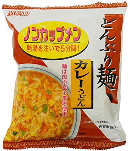 ムソー どんぶり麺・カレーうどん 86.8g×4袋 　送料無料