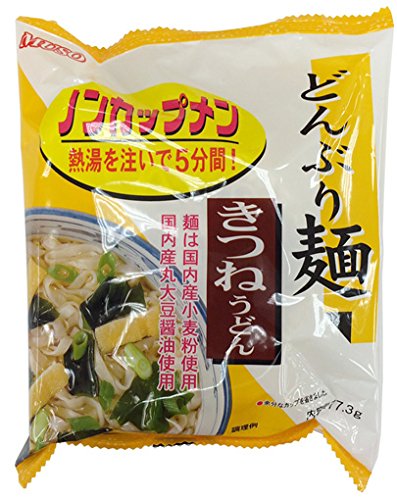 ・ 21158・内容量:77.3g×4袋・原材料:味付け油揚げめん〔小麦粉、パーム油、馬鈴薯でん粉、食塩、しょうゆ(大豆、小麦を含む)、オニオンパウダー〕、食塩、砂糖、油揚げ、魚醤粉末、乳糖、酵母エキス、ねぎ、わかめ、混合節粉末(カツオ節・サバ節)、ごま油・商品サイズ(高さx奥行x幅):150.0mm×170.0mm×120.0mm説明 商品紹介 どんぶりに入れて熱湯を注ぐだけで手軽に食べられる「ノンカップメン」。刻み油揚げが入ったきつねうどんです。 麺は国内産小麦粉を使用し、揚げ油は植物油を使用しています。 刻み油揚げが入った、きつねうどんです。 ご家庭のどんぶりに入れ、熱湯を注ぐだけで、簡単にお召し上がりいただけます。 スープには化学調味料を一切使用しておりません。・原材料・成分 油揚げめん［小麦粉（小麦＜国内産＞）、パーム油、馬鈴薯でん粉（馬鈴薯＜国産＞＜遺伝子組換えでない＞）、食塩、しょうゆ（大豆＜遺伝子組換えでない＞・小麦を含む）、オニオンパウダー］、スープとかやく［食塩、砂糖、粉末しょうゆ（大豆＜遺伝子組換えでない＞）・小麦を含む）、デキストリン、酵母エキス、油揚げ（大豆＜遺伝子組換えでない＞）を含む）、魚醤粉末、　わかめ、ねぎ、混合節粉末（さばを含む）、ほたてエキス、ごま油、昆布粉末］　 使用方法 めんを袋から取り出し、どんぶりに入れます。 スープとかやくを入れます。 熱湯を約350~400ml（麺がかぶるくらい）をかけます。　 ラップ・鍋ぶた・皿などでフタをして、5分たったらよく混ぜてお召し上がりください。 ※冬場などはあらかじめ丼を温めてからお作りください。 安全警告 熱湯を使用する際、またラップや鍋ぶた・皿などフタを取る際には火傷に充分ご注意ください。※配送に関しての重要事項※・ギフト梱包、のし等は不可となります。・お客様都合で商品発送作業以降のキャンセル不可となります。・弊社提携先倉庫からの発送商品は配送システムを一元管理しており、輸送箱に異なるサイトのロゴが記載されている場合がございます。その為、配送間違いと思われる場合もございますがお受け取りいただきます様お願い致します。※不在時の場合も同様の不在連絡票（再配達）となります。・領収書の発行はシステム上ご注文履歴からお客様ご自身での発行となります。※その他重要事項※商品はメーカーリニューアルが行われた場合、順次パッケージ変更品等でのお届けとなります。商品画像が旧パッケージ等の場合がございますがご了承頂きますようお願い申し上げます。