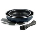グリーンパン GREENPAN クリックシェフ 取っ手のとれる フライパン 4点 セット 20cm 26cm オックスフォード ブルー 送料無料