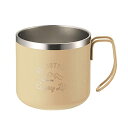 キャプテンスタッグ(CAPTAIN STAG) マグカップ コップ ダブルステンレス 真空断熱 保温・保冷 350ml ベージュ モン 送料無料
