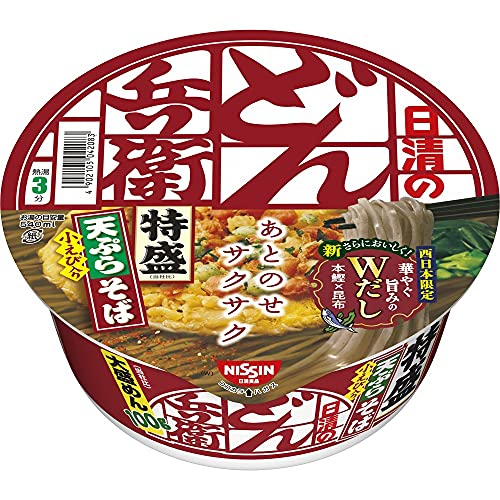 日清食品 どん兵衛 特盛天ぷらそば [西] 142g×12個 送料無料