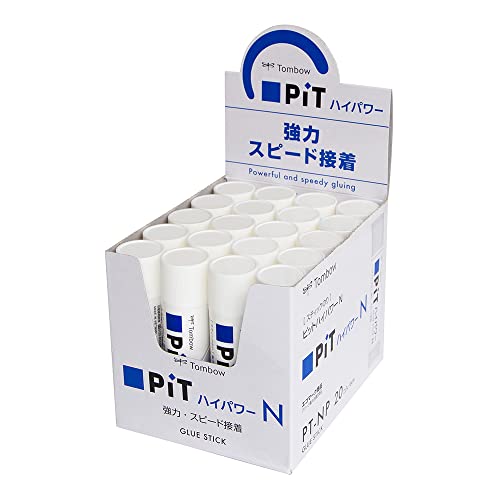 トンボ鉛筆 スティックのり PiTハイパワー Nサイズ (強力・スピード粘着) (22g) 20本 PT-NP-20P 送料無料