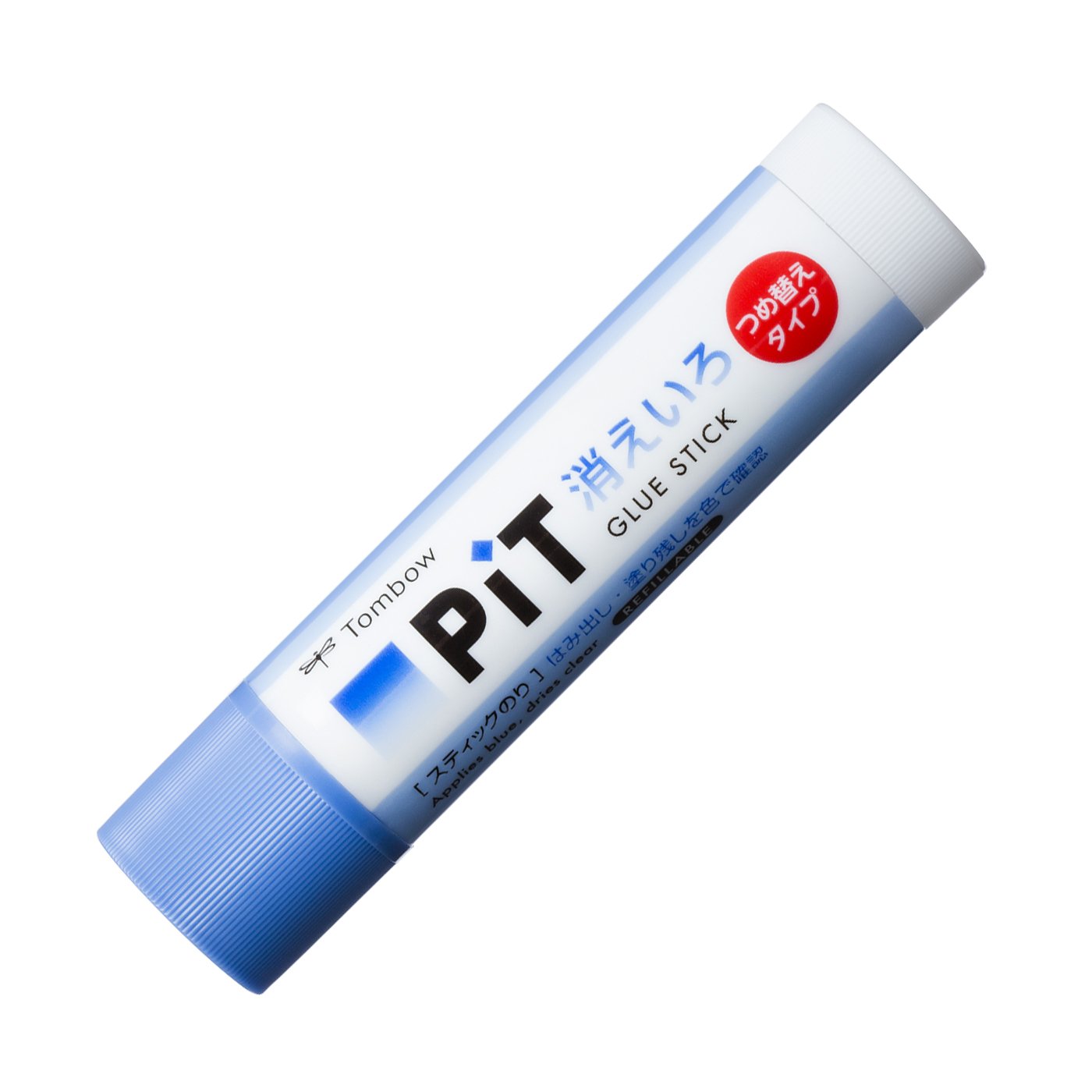 トンボ鉛筆 スティックのり つめ替え消えいろピット 10個 PT-NCR-10P 送料無料