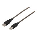 BUFFALO USB2.0ケーブル (A to B) 5m ブラックスケルトン BSUAB250BSA 送料無料