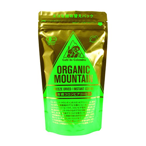 オーガニック　マウンテン オーガニックマウンテン有機インスタントコーヒー 詰替用 80g 　送料無料