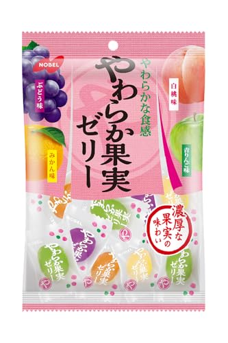 ノーベル製菓 やわら果実ゼリー 230g×6個 　送料無料