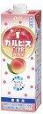 アサヒ飲料 「カルピス」 白桃Lパック 紙容器 1000ml ×6本 送料無料