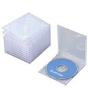 エレコム CD/DVDプラケース/1枚収納/10パック/クリア 送料無料