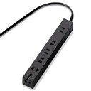 エレコム 電源タップ 5m 回転機能 6個口(内3ピン1) ブラック T-KF01-2650BK 送料無料
