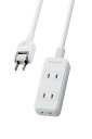 エレコム 電源タップ ほこり防止シャッター付き 配線しやすい180°スイングプラグ 3個口 5m ホワイト T-ST02-22350W 送料無料