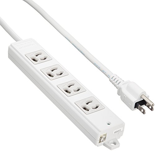 エレコム 電源タップ 抜け止め コンセント 4個口 3Pプラグ マグネット付き 5m グレー T-WRM3450LG/RS 　送料無料