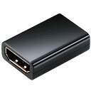 エレコム(ELECOM) HDMI中継アダプタ 延長コネクター 4K 2K(60p) スリムタイプ ブラック AD-HDAASS01B 送料無料