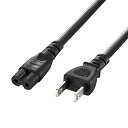 サンワサプライ 電源コード(2P・ストレートコネクタ) 2m メス-オス KB-DM2S-2 送料無料