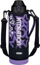 サーモス 水筒 真空断熱スポーツボトル 1.5L ブラックパープル 保冷専用 子供用 ポーチ付き 肩に優しいストラップ FJS-150 送料無料
