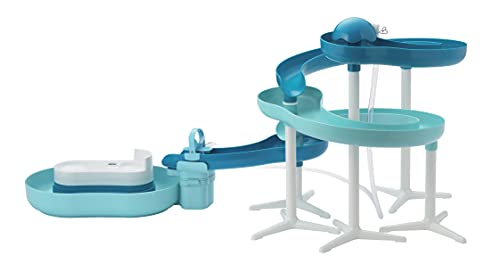 パール金属 ツイストスライダー そうめん流し器 720 ミントブルー 流麺 D-6678 　送料無料