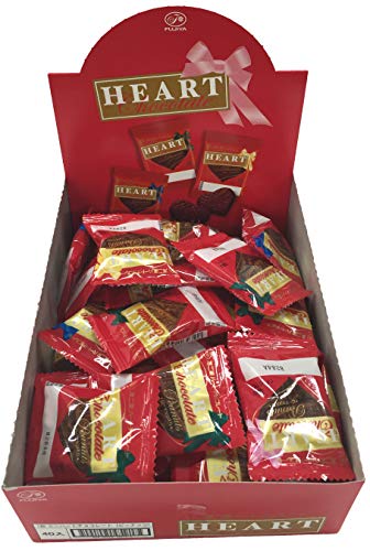 不二家 ミニハートチョコレート(ピーナッツ) 1枚 ×40袋 　送料無料