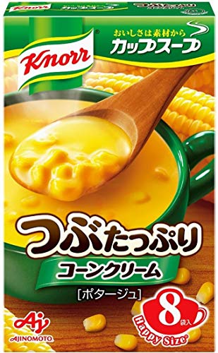 クノール カップスープ つぶたっぷりコーンクリーム 8食入箱×6 味の素 野菜スープ インスタント 即席 常備食 送料無料