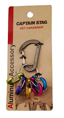 キャプテンスタッグ(CAPTAIN STAG) カラビナ アルミアクセサリー キーカラビナ カラフル UM-1877 　送..