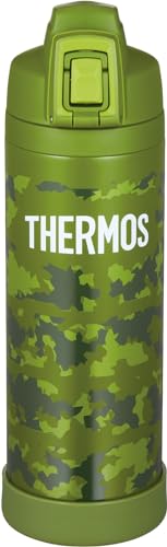 サーモス 水筒 真空断熱スポーツボトル ストラップ付き 1L カーキカモフラージュ 保冷専用 FJI-1001 KK-C 送料無料