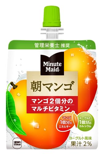コカ・コーラ ミニッツ メイド 朝マンゴ ゼリー 180gパウチ×24個 送料無料