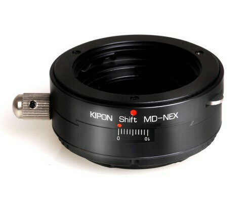 KIPON キポン SHIFT MD-S/Eマウントアダプター 対応レンズ： ミノルタMD 対応ボディ：ソニーE アオリ シフト 機構搭載